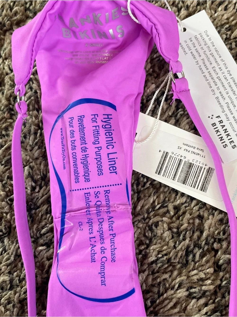Frankie's Bikinis Sara Passionfruit Bikini Bottom NWT XS